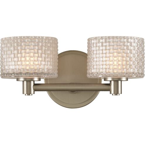 Willow LED 12 inch Satin Nickel Bath Vanity Wall Light