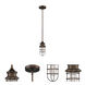 Virginia 1 Light 5 inch Oil Rubbed Bronze Pendant Ceiling Light