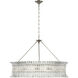 AERIN Rhine LED 36 inch Polished Nickel Ring Chandelier Ceiling Light