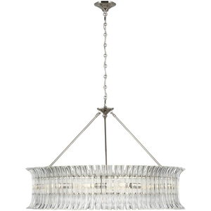 AERIN Rhine LED 36 inch Polished Nickel Ring Chandelier Ceiling Light