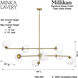 Millikan 9 Light 39 inch Signature Brass Pendant Ceiling Light