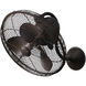 Atlas Laura 19.5 inch Textured Bronze Oscillating Wall Fan, Atlas
