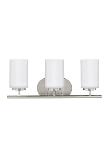 Oslo 3 Light 20 inch Brushed Nickel Wall Bath Fixture Wall Light