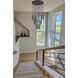 Forest LED 36 inch Matte Black Chandelier Ceiling Light