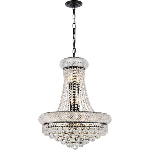 Primo 14 Light 20 inch Black and Clear Chandelier Ceiling Light