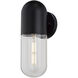 West Loop LED 12.5 inch Matte Black Outdoor Wall
