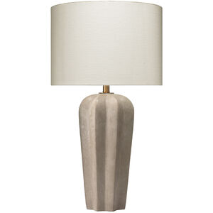 Regal 31 inch 150.00 watt Grey Cement Table Lamp Portable Light