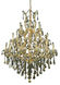 Maria Theresa 28 Light 38 inch Gold Dining Chandelier Ceiling Light in Golden Teak