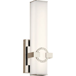 Bordeaux LED 5 inch Polished Nickel Wall Sconce Wall Light