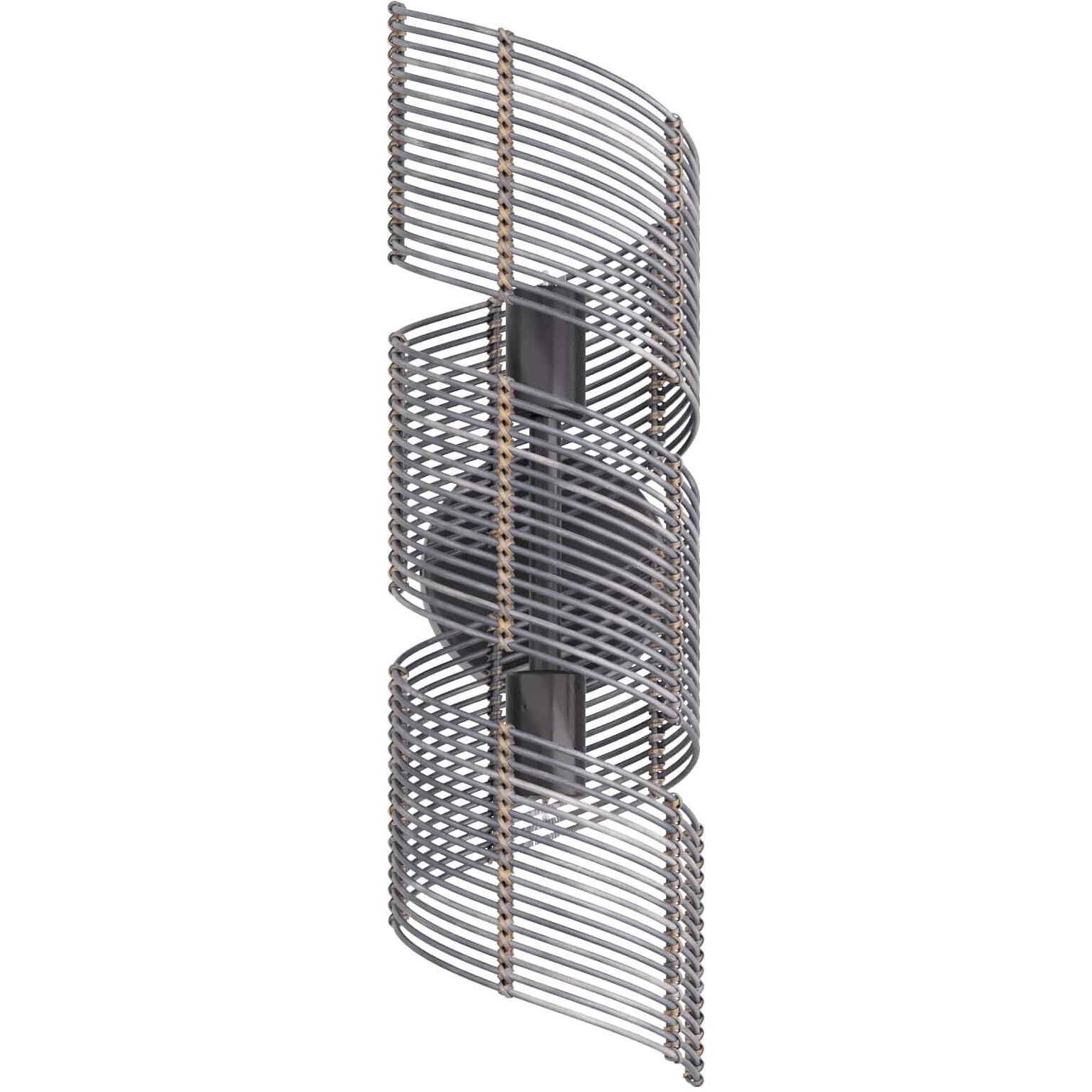 Tamara 2 Light 5.5 inch Dark Gray Stained Sconce Wall Light