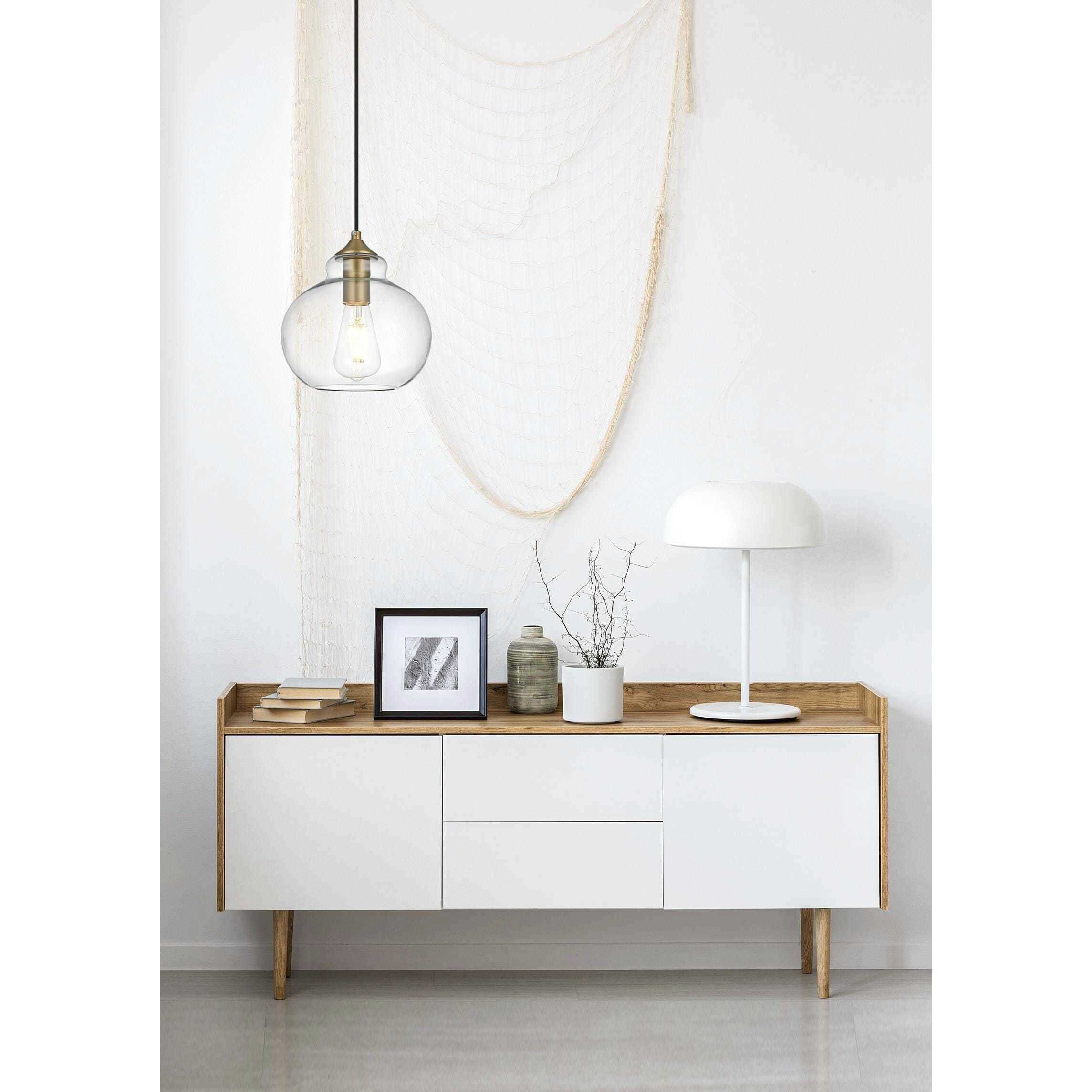 Destry 1 Light 8 inch Satin Gold Pendant Ceiling Light