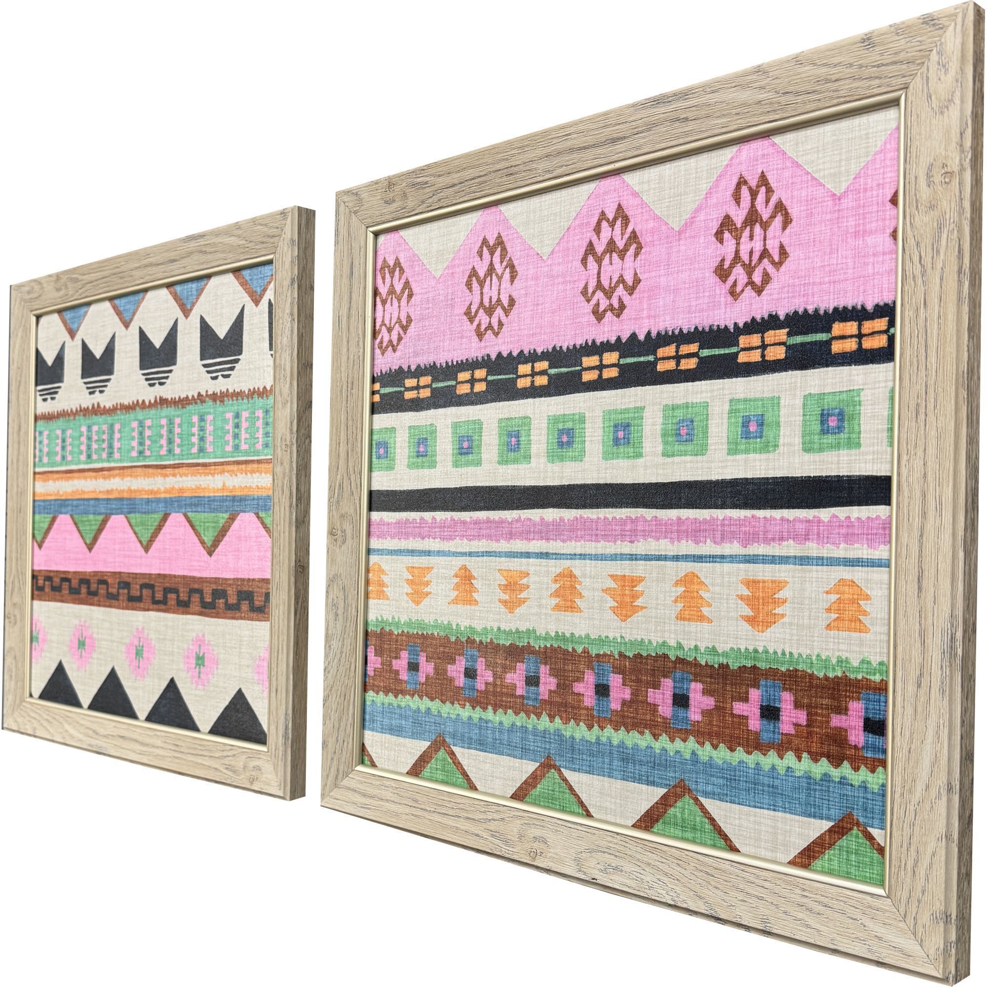 Tessellation Patterns 19 X 19 inch Non-Glass Framed Art, Propac