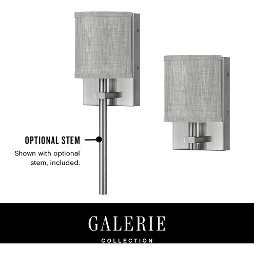 Galerie Avenue LED 6 inch Brushed Nickel ADA Indoor Wall Sconce Wall Light