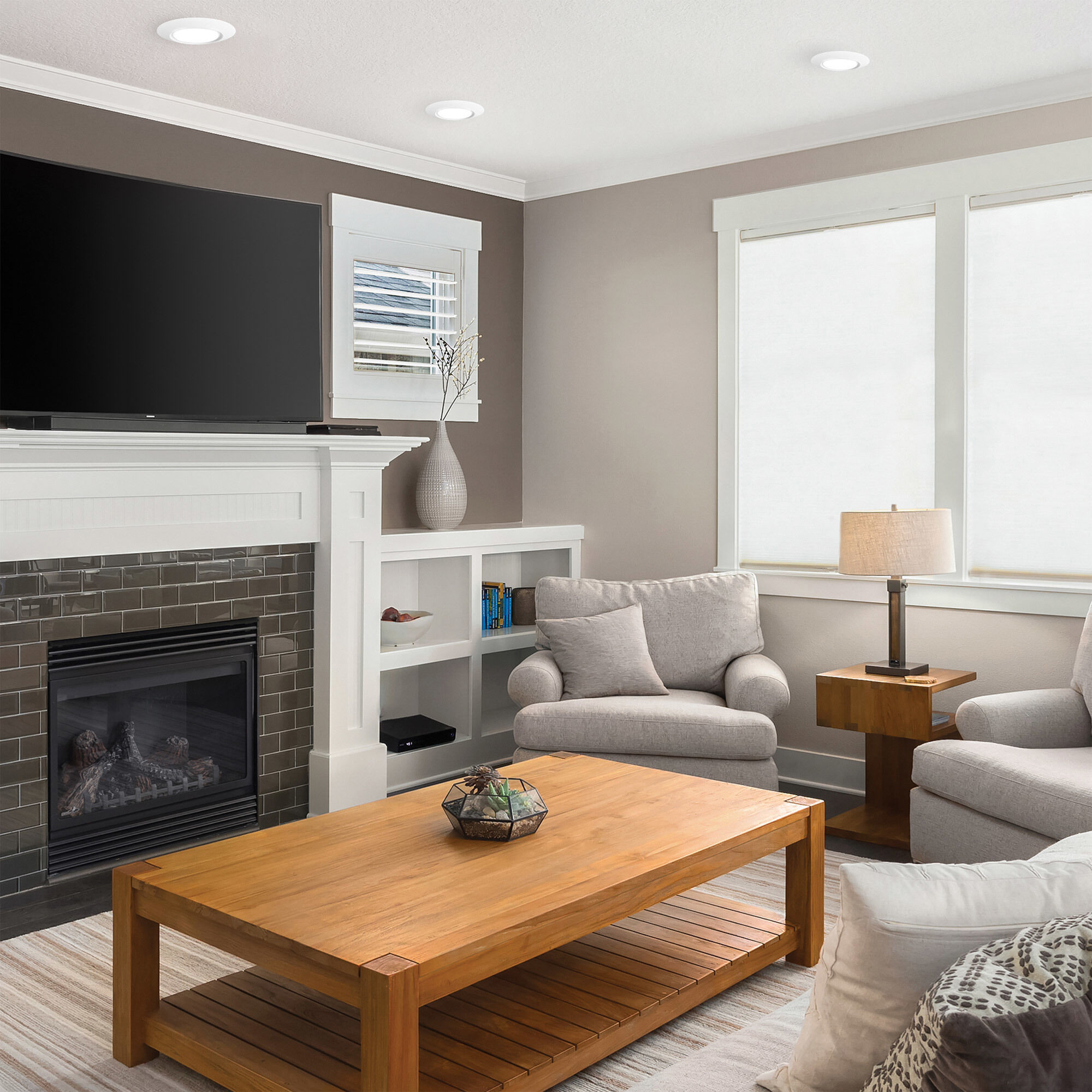 I Can't Believe It's Not Recessed LED 7.5 inch White Flush Mount Ceiling Light in 3000K, 4, WAC Limited