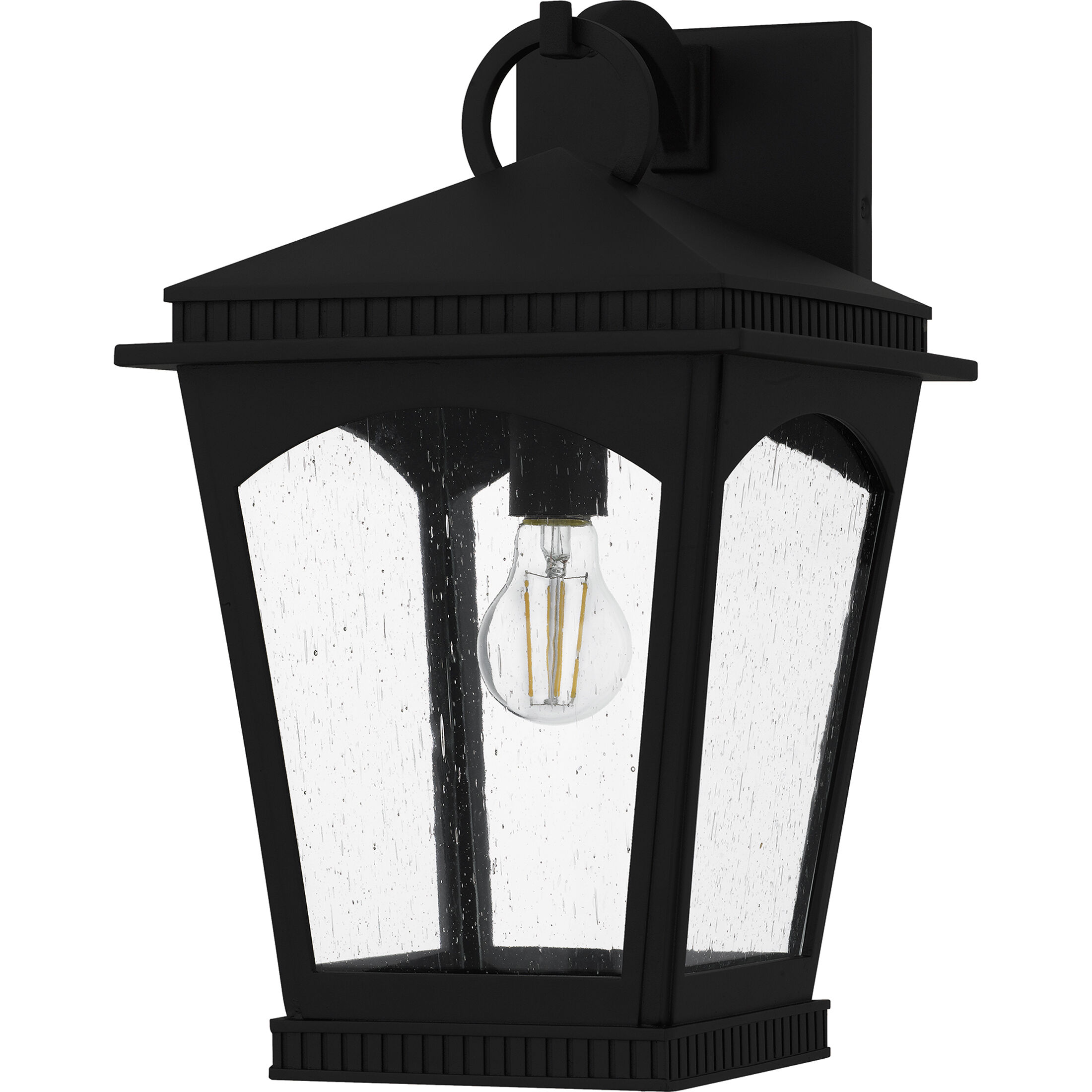 Huck 1 Light 16.75 inch Earth Black Outdoor Wall Lantern, Large