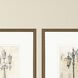 Gates / Light Posts Neutral and Beige and Yellow and Gray Framed Art, The Studio