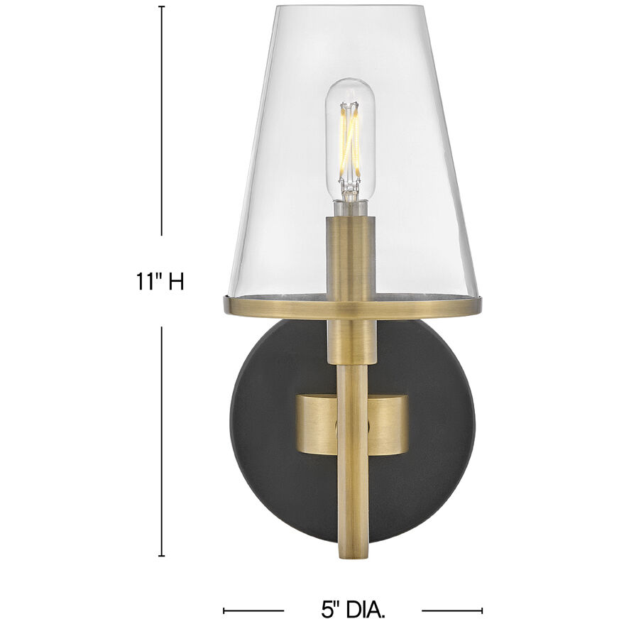 Marten 1 Light 6.25 inch Heritage Brass Bath Light Wall Light