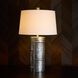 Striata 29 inch 150 watt Antiqued Aluminum Table Lamp Portable Light
