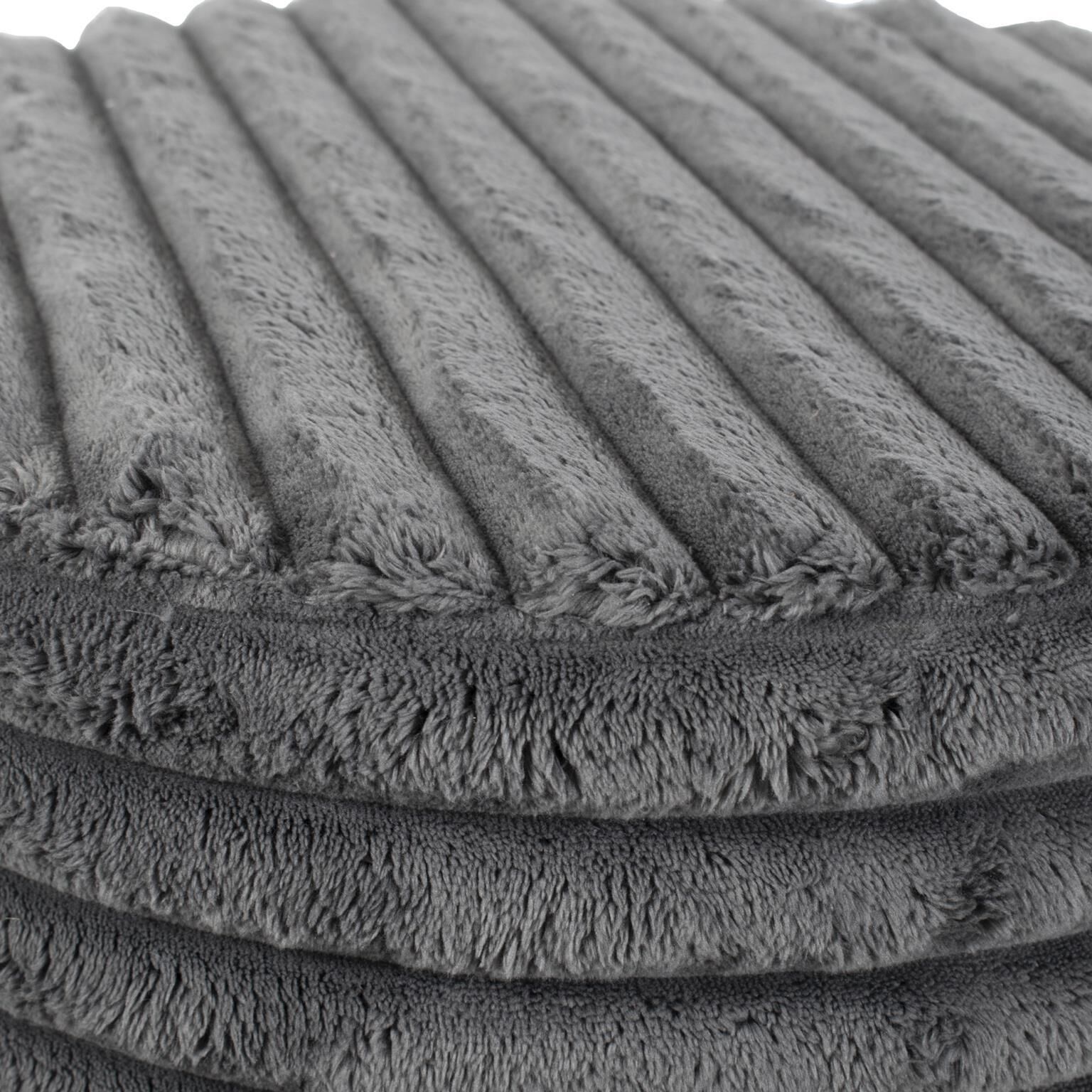 Shar Pei Universal 18 inch Charcoal Ottoman