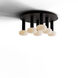 Combi LED 18 inch Matte Black Pendant Ceiling Light, Suspension / Flush Mount 2-in-1