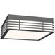 Marue LED 11 inch Textured Gray Surface Mount Ceiling Light