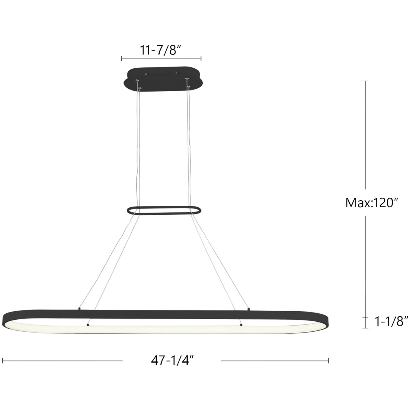 Eerie Pendant Ceiling Light in Black