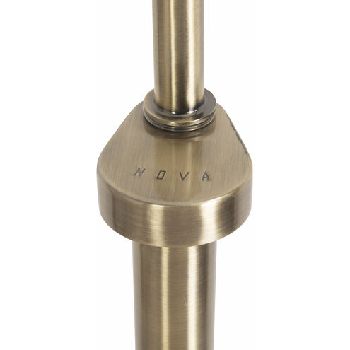 Tambo 86 inch 23.00 watt Natural Ash and Weathered Brass Arc Floor Lamp Portable Light