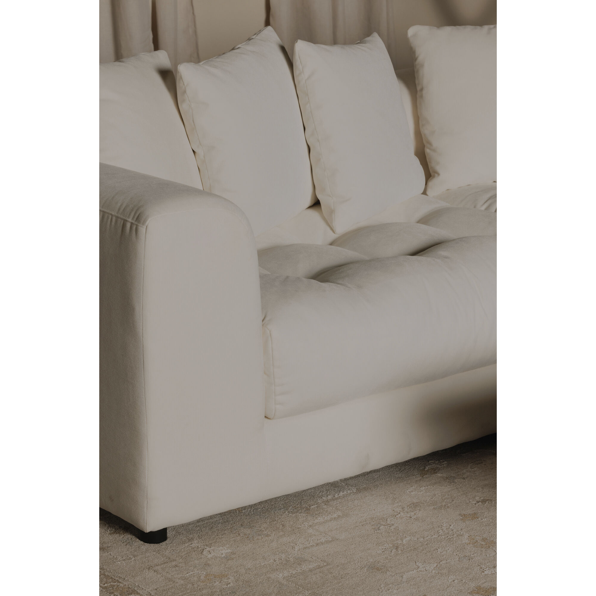 Davie White Sofa