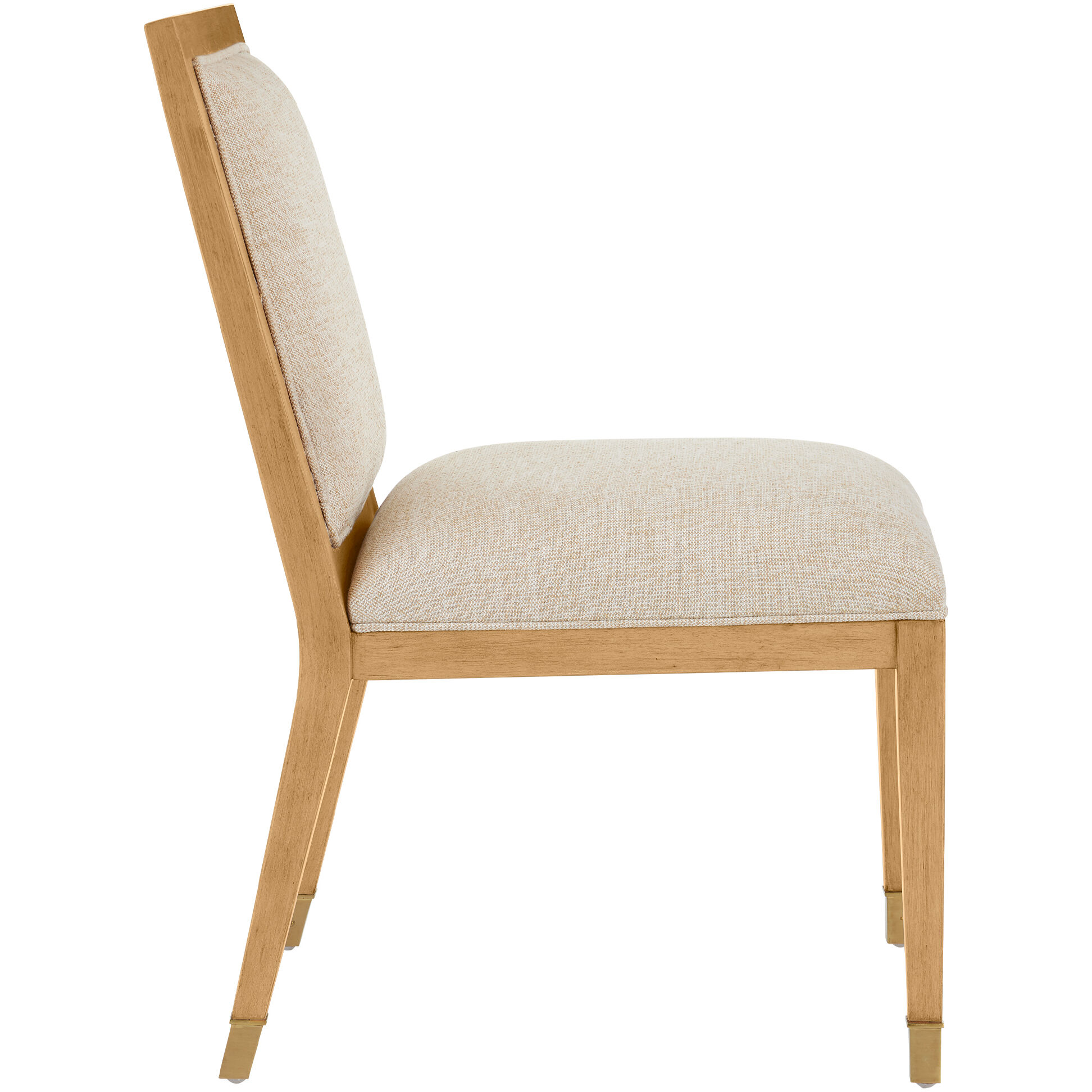 Santos Sea Sand/UV Liller Malt/Satin Brass Side Chair