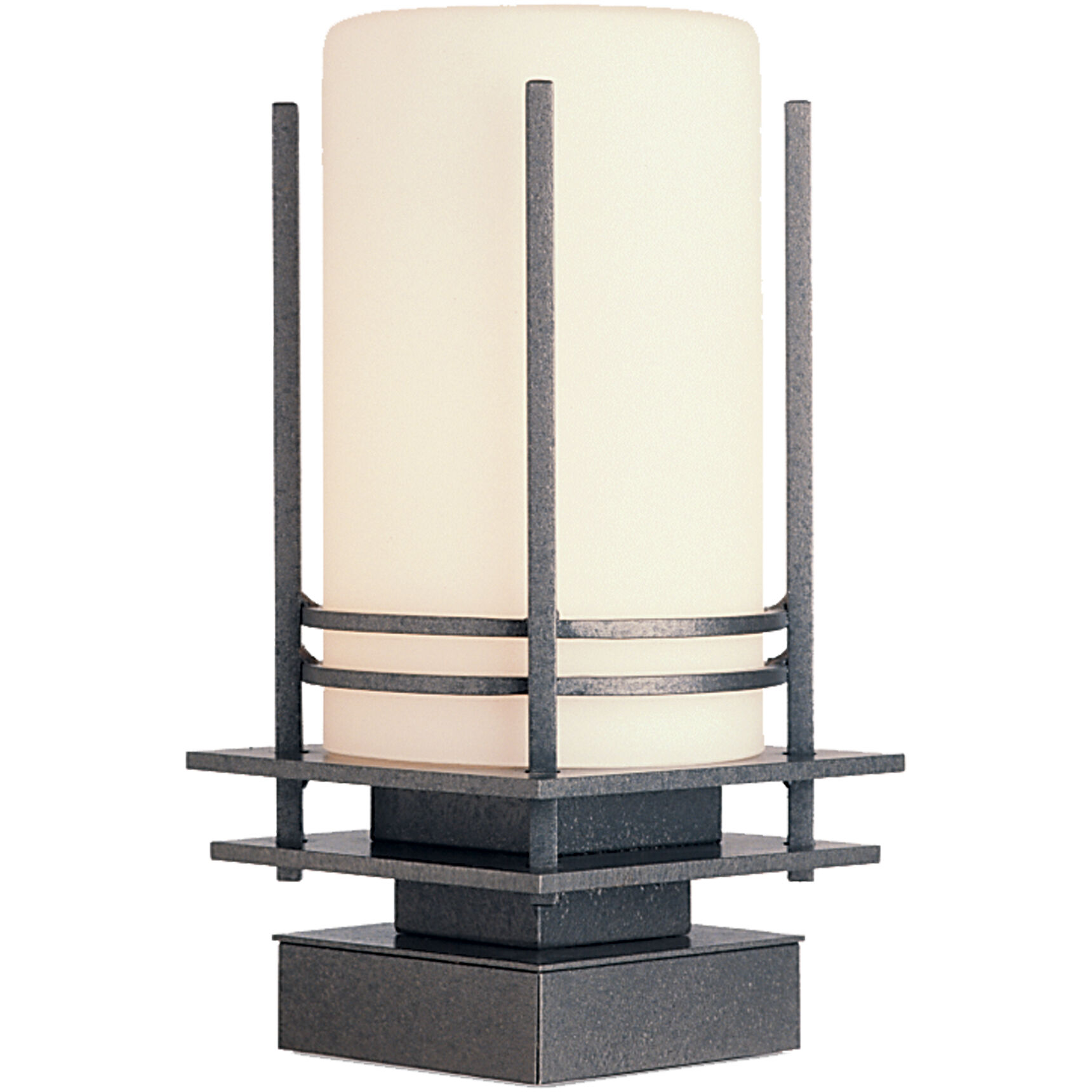 Banded 1 Light 12.8 inch Coastal Natural Iron Outdoor Pier Mount