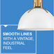 Argo LED 14 inch Polished White with Lacquered Brass Indoor Pendant Ceiling Light