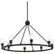 Lansdale 8 Light 34 inch Black with Brushed Nickel Accents Chandelier Ceiling Light