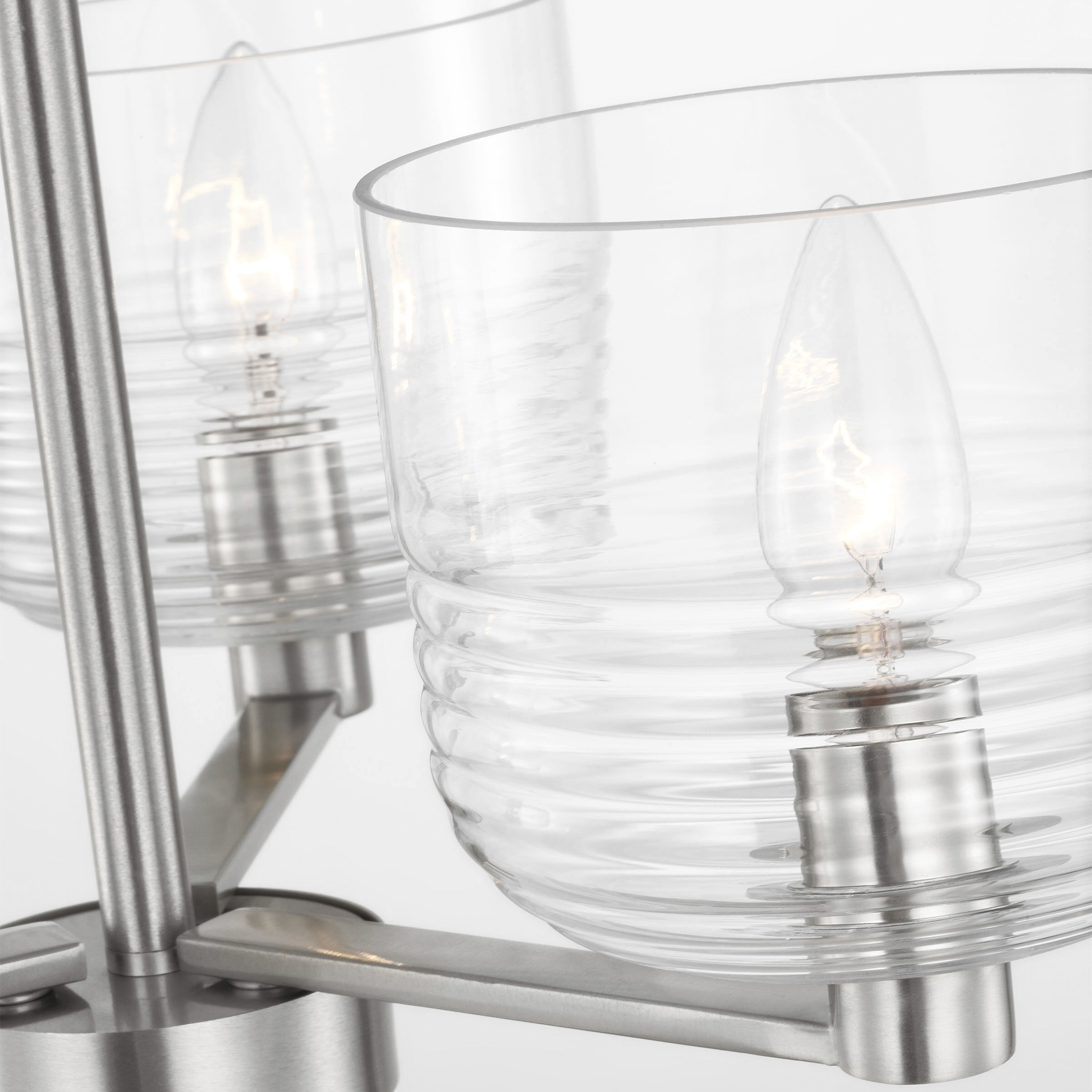 Drew & Jonathan Lochdale 3 Light 17.88 inch Brushed Nickel Chandelier Ceiling Light, Small