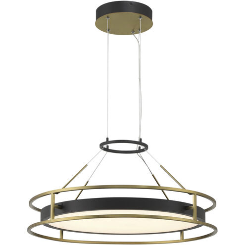 Levitation LED 25 inch Soft Brass And Sand Coal Pendant Ceiling Light