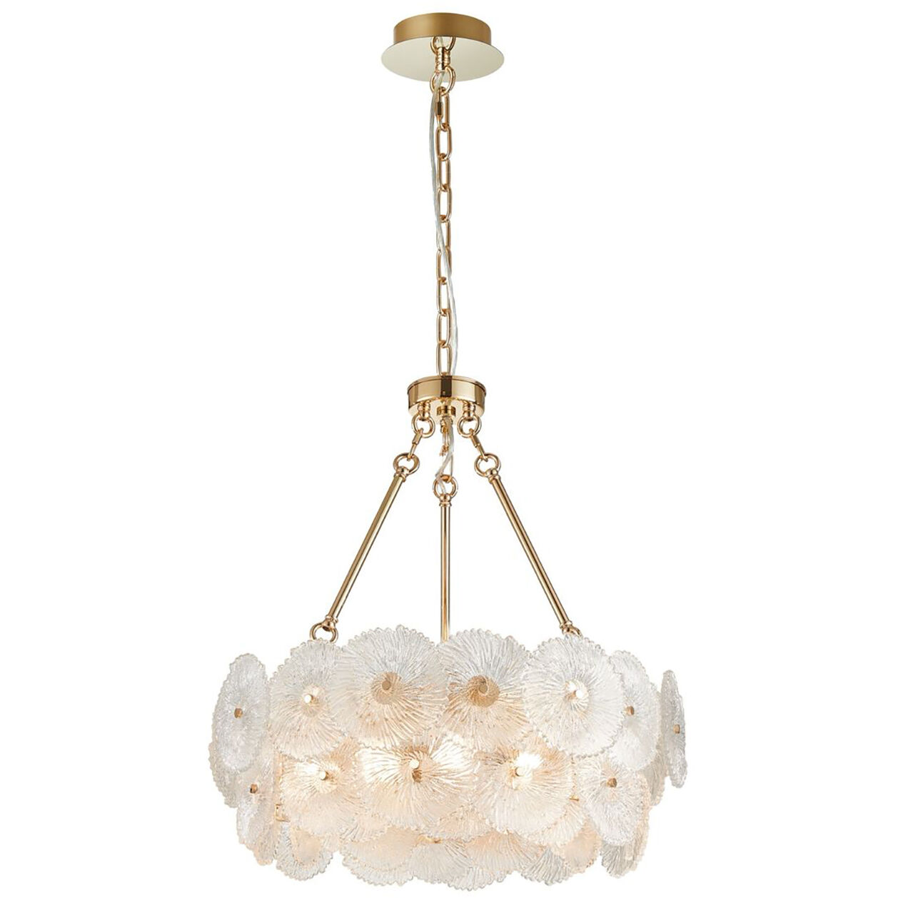 Bloom LED 23.5 inch Brass Chandelier Ceiling Light