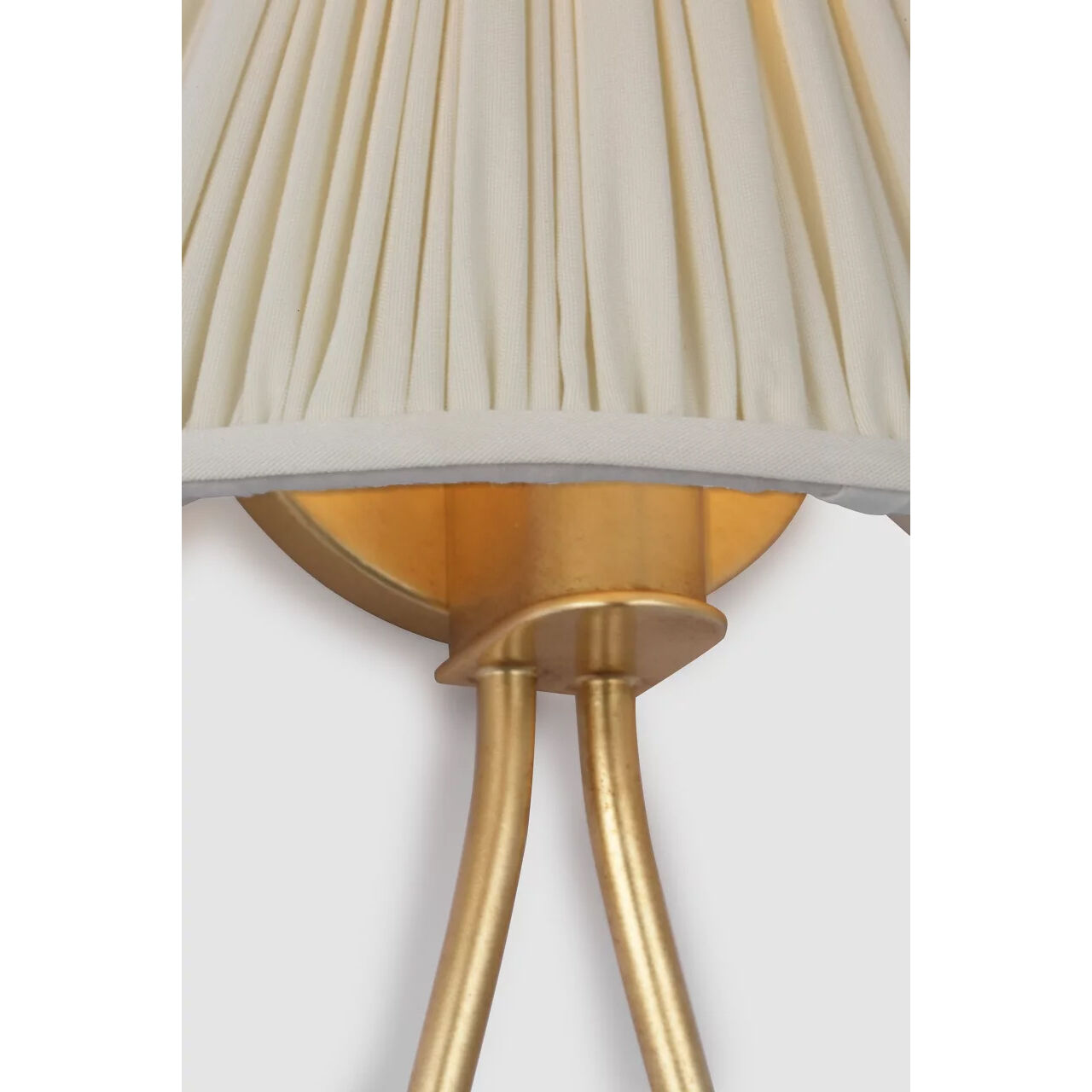 AERIN Jeanne LED 10 inch Gild Single Sconce Wall Light in Silk Pleated