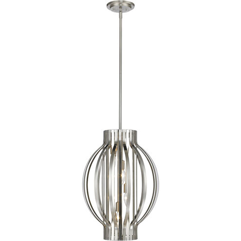 Moundou 4 Light 16 inch Brushed Nickel Pendant Ceiling Light
