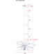 Channel 1 Light 20 inch White Pendant Ceiling Light