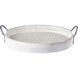 Fabian Weathered White with Bleached and Silver Tray, Set of 2