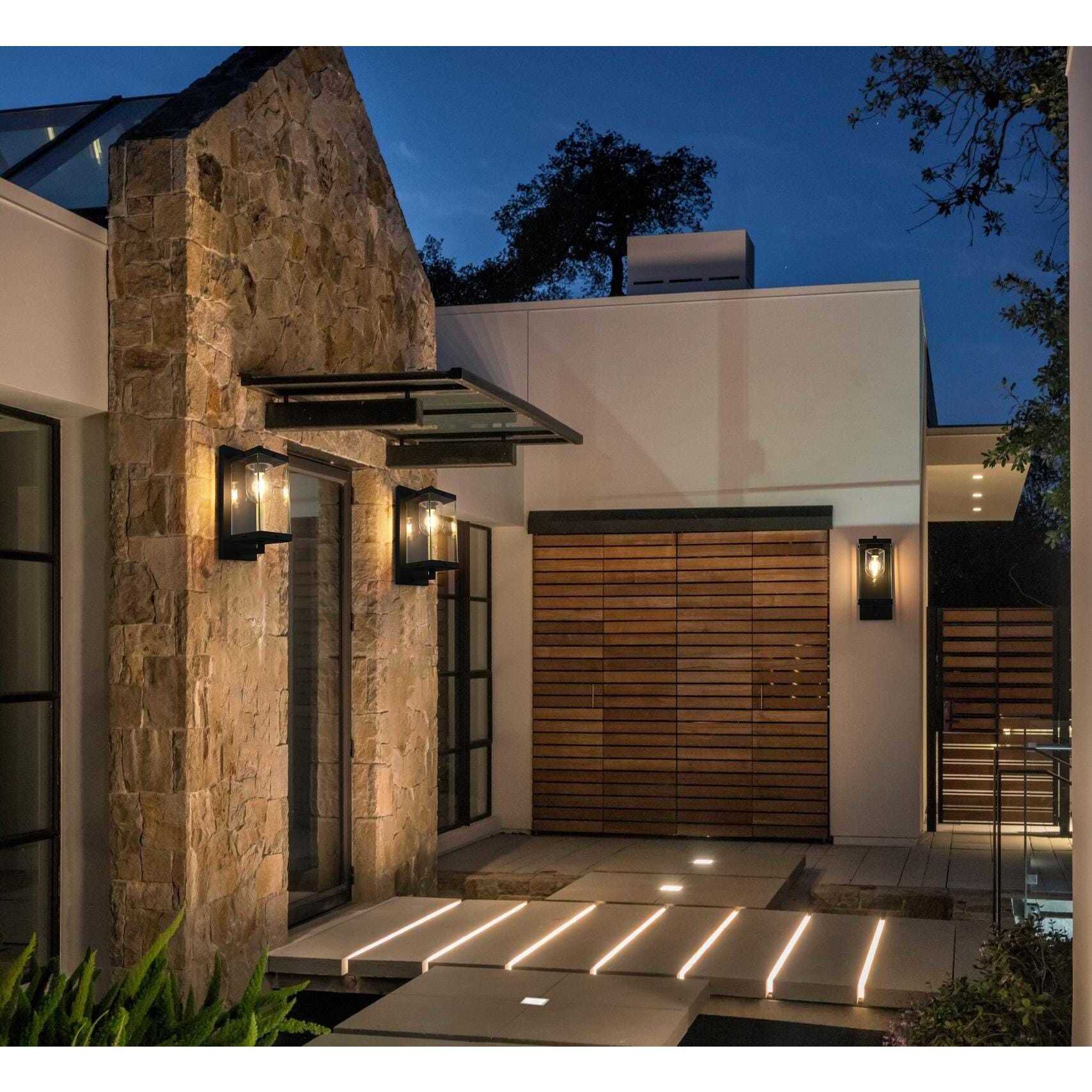 Keaton 1 Light 17 inch Black Outdoor Wall Sconce