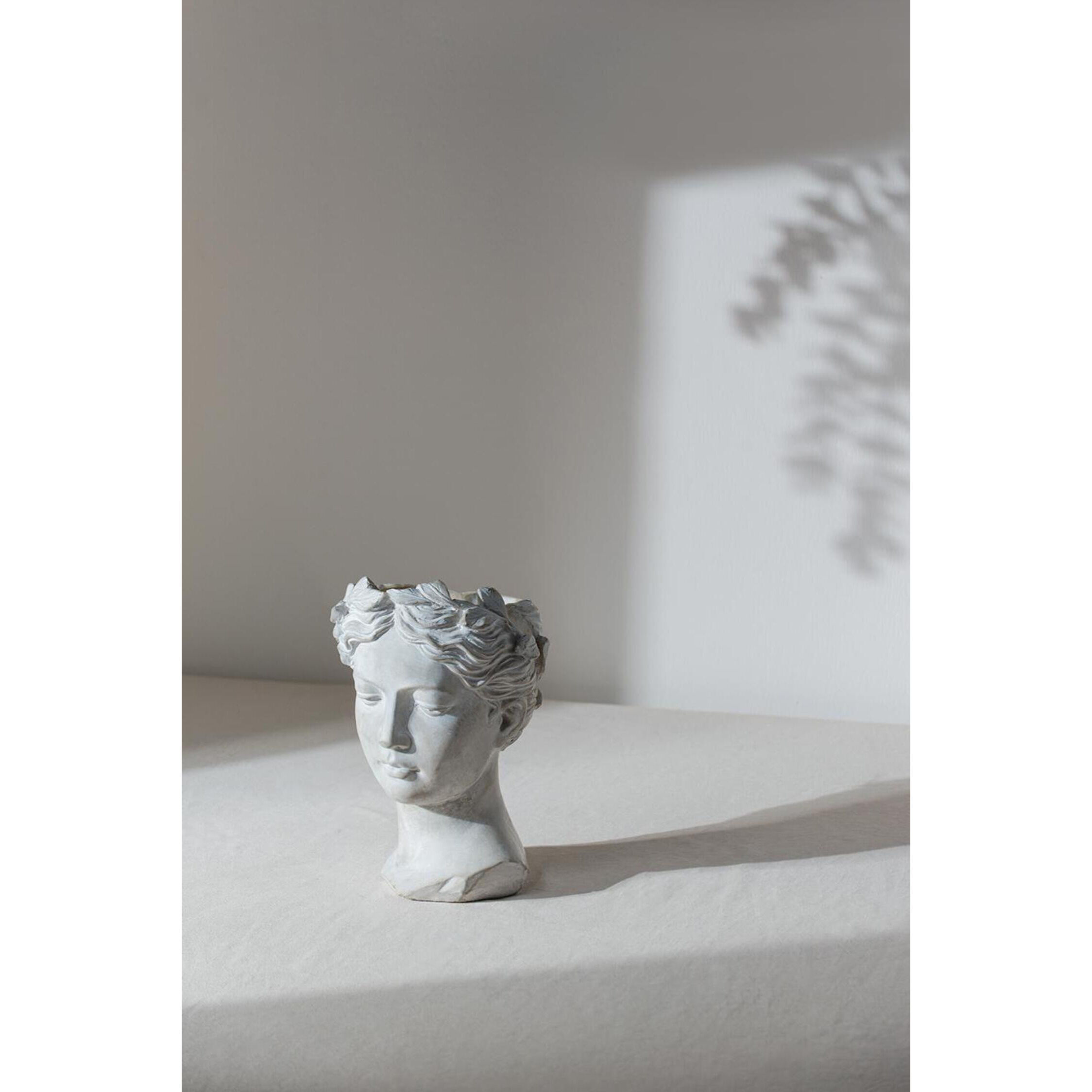 Visage White Wash Outdoor Vase