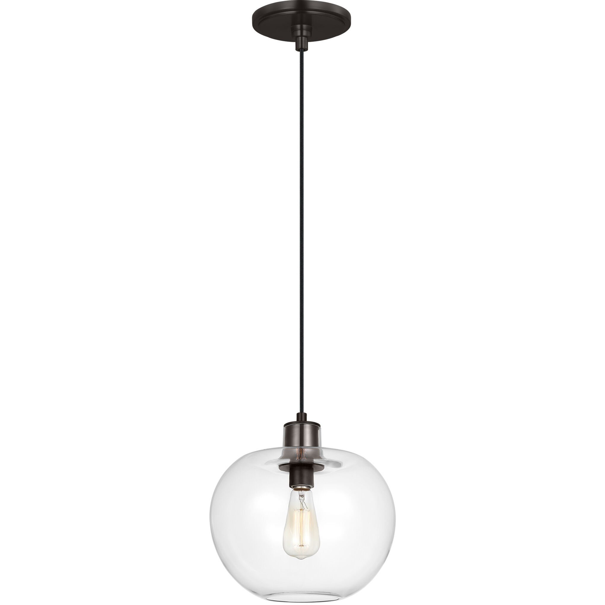 TOB by Thomas O'Brien Mela 1 Light 12.38 inch Aged Iron Pendant Ceiling Light