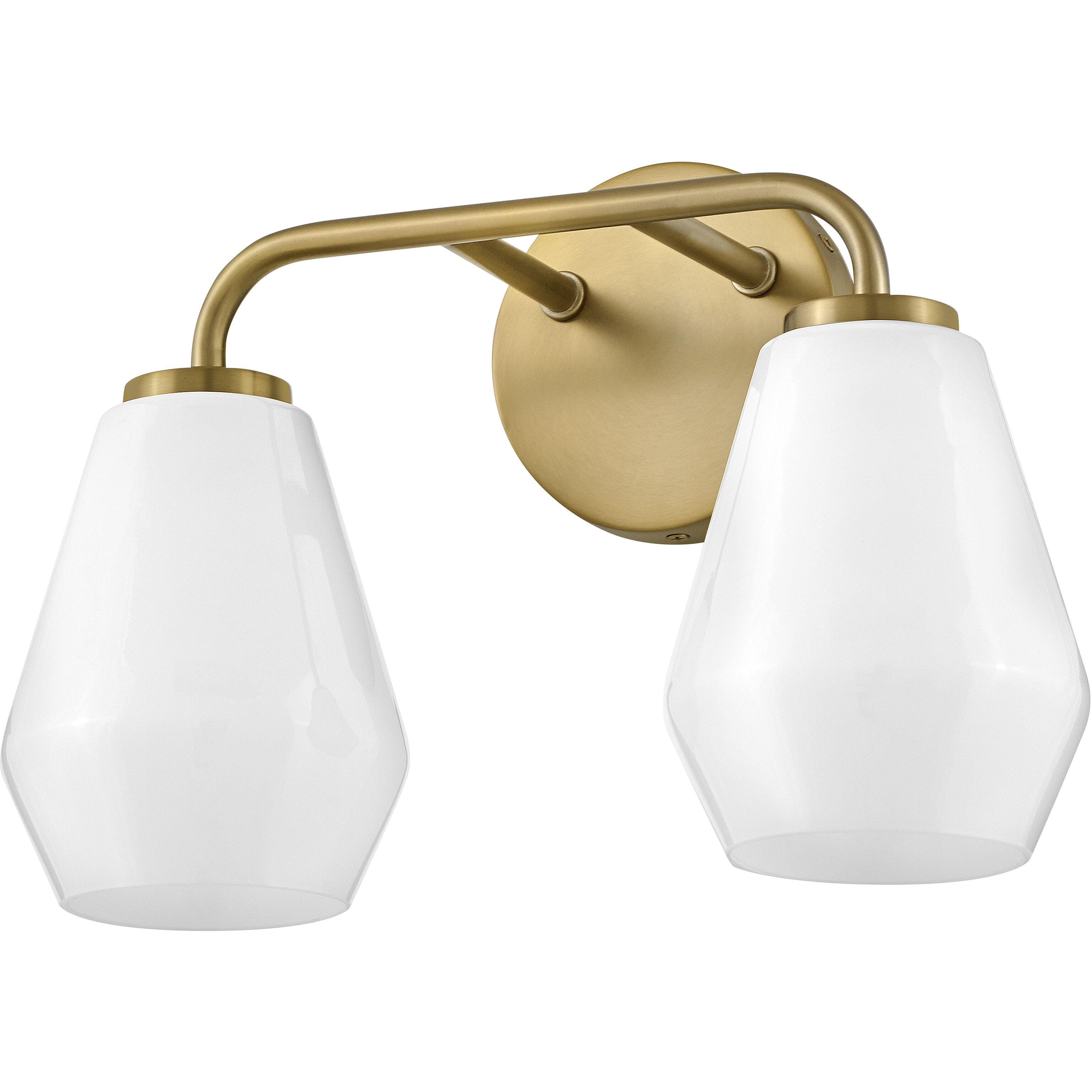 Gio LED 14.75 inch Lacquered Brass Bath Light Wall Light