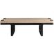 Europa 56 X 17 inch Natural and Ebony and Blackened Bronze Coffee Table