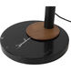 Lodi 92 inch 14 watt Matte Black and Walnut Arc Floor Lamp Portable Light