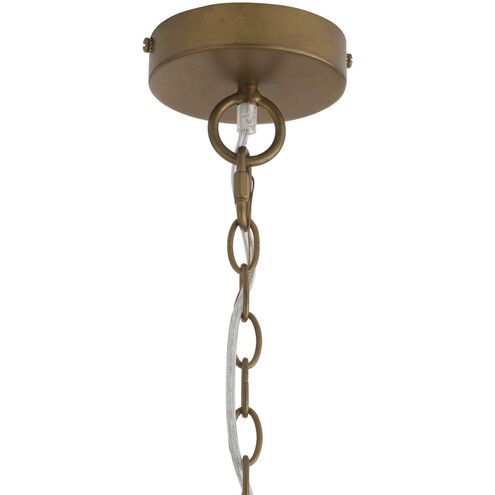 Josephine 6 Light 30 inch Natural and White Chandelier Ceiling Light