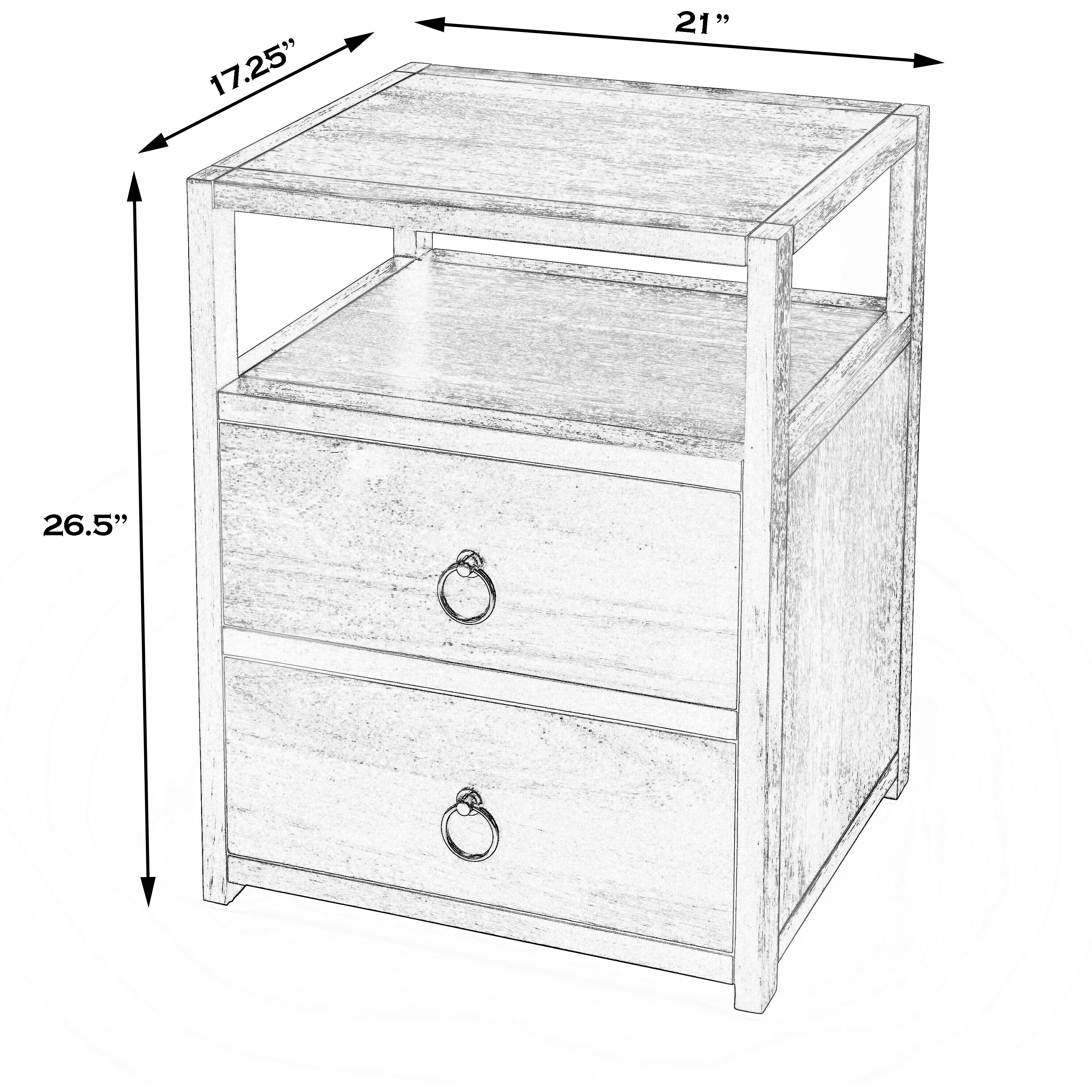 Lark Nightstand in Navy Blue