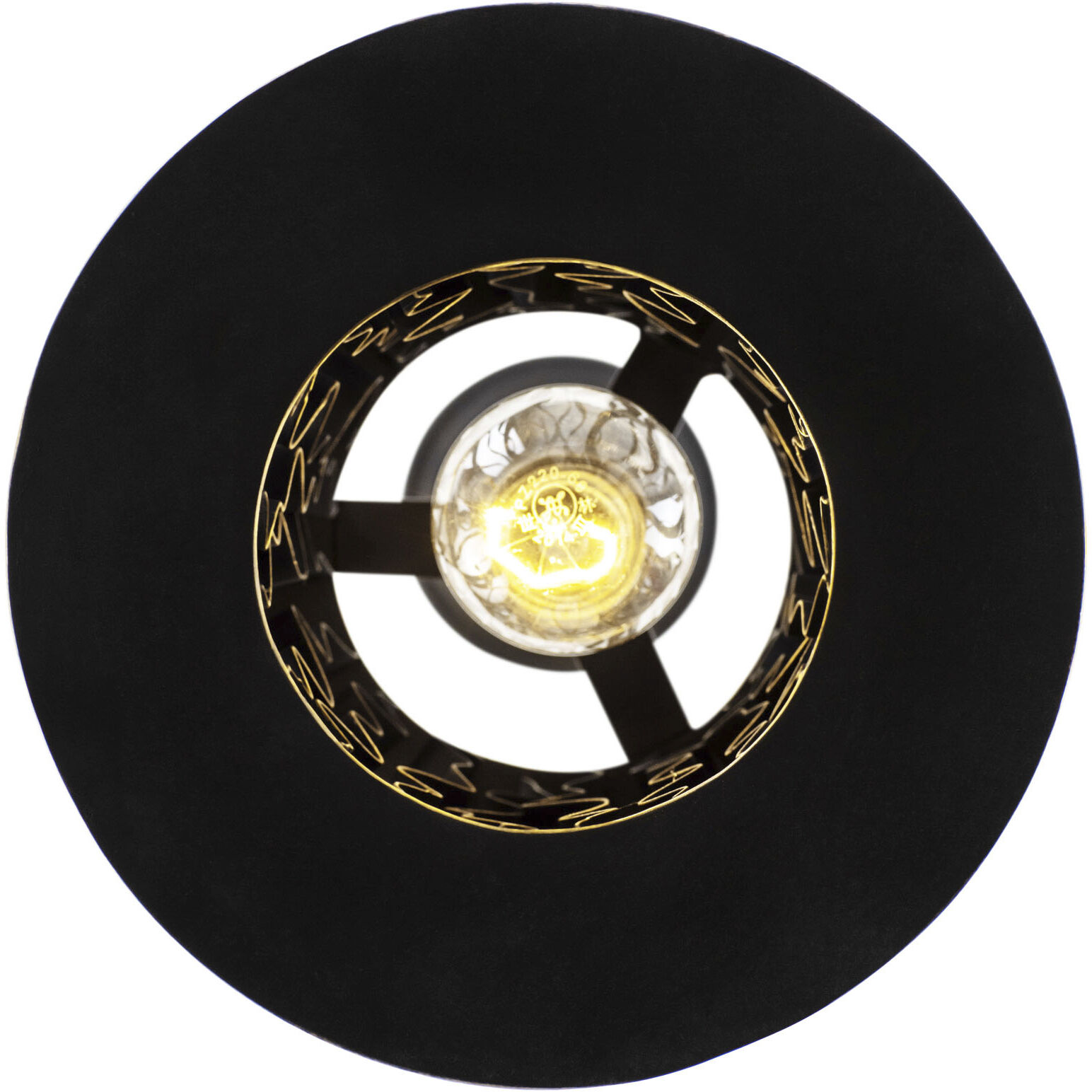 Estela 1 Light 8.5 inch Matte Black and French Gold Mini Pendant Ceiling Light, Smithsonian Collaboration