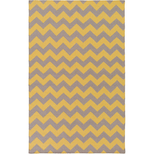 Frontier 96 X 60 inch Mustard, Taupe Rug