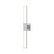 Planes LED 3 inch Bright Satin Aluminum ADA Wall Sconce Wall Light